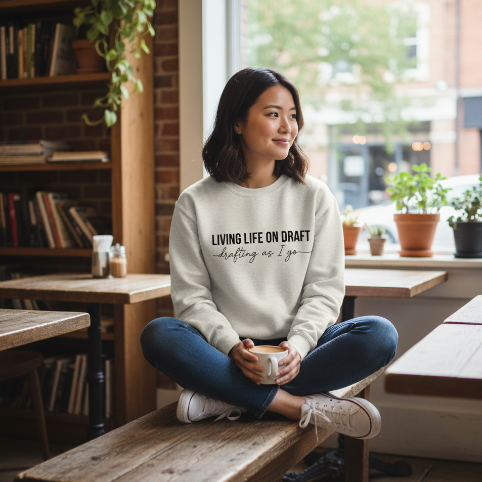 Living Life on Draft Crewneck Sweatshirt (Unisex)