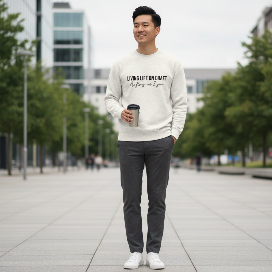 Living Life on Draft Crewneck Sweatshirt (Unisex)