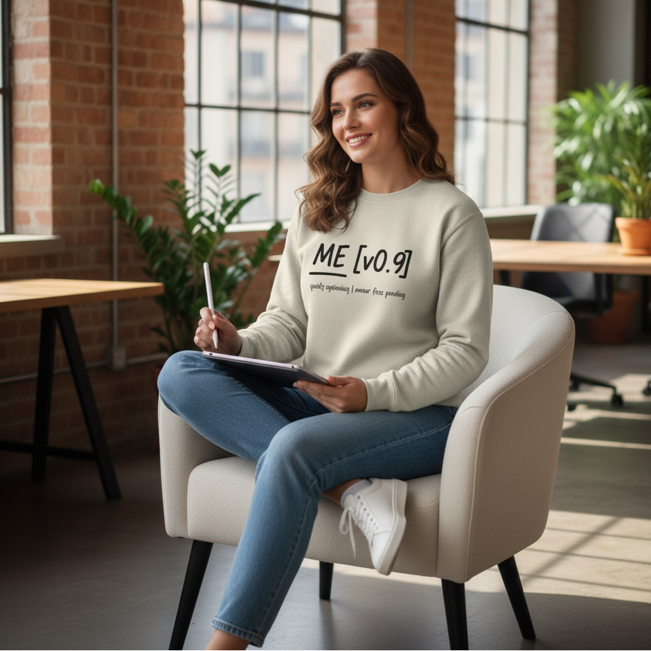 Me (v0.9) — Crewneck Sweatshirt (Unisex)