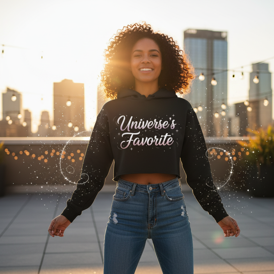 Universe's Favorite Crop Hoodie - Women's
