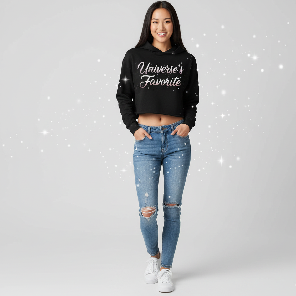Universe's Favorite Crop Hoodie - Women's