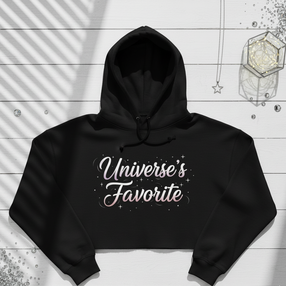 Universe's Favorite Crop Hoodie - Women's