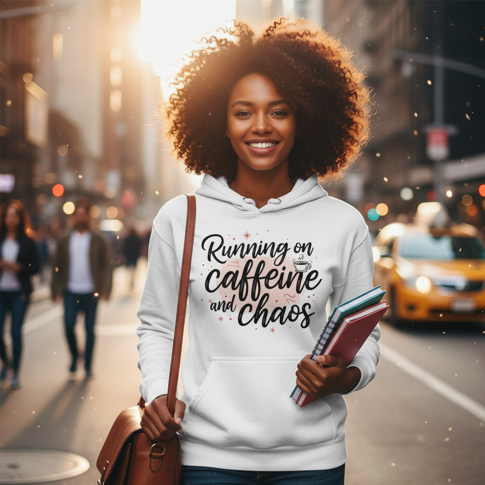 Running on Caffeine and Chaos Hoodie - Unisex
