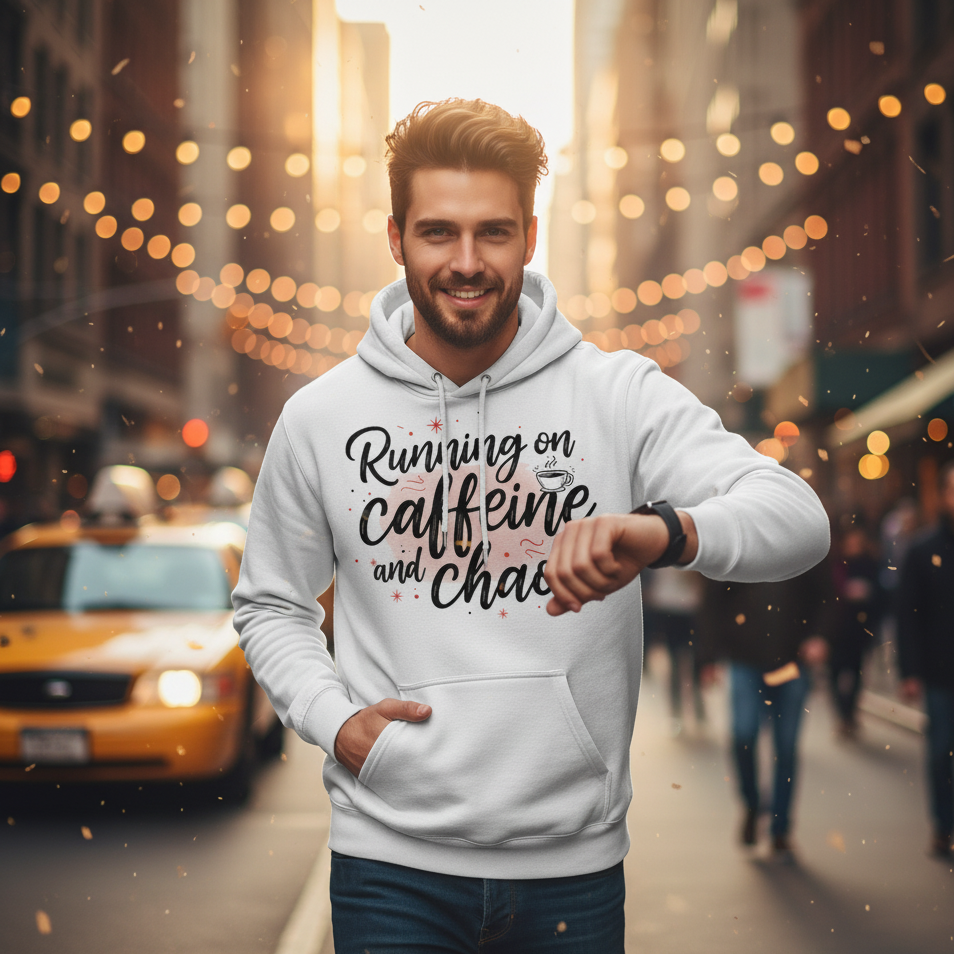 Running on Caffeine and Chaos Hoodie - Unisex