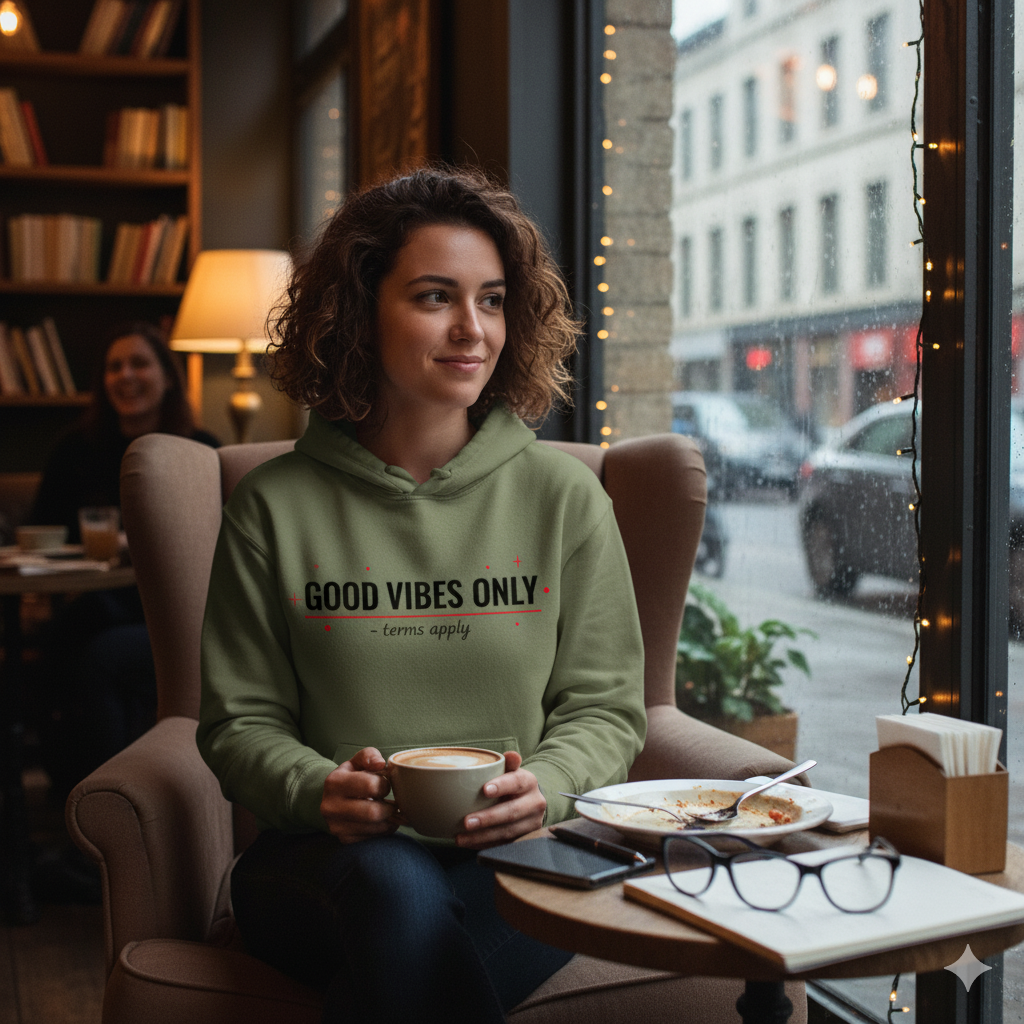 Good Vibes Only - Terms Apply - Hoodie Unisex