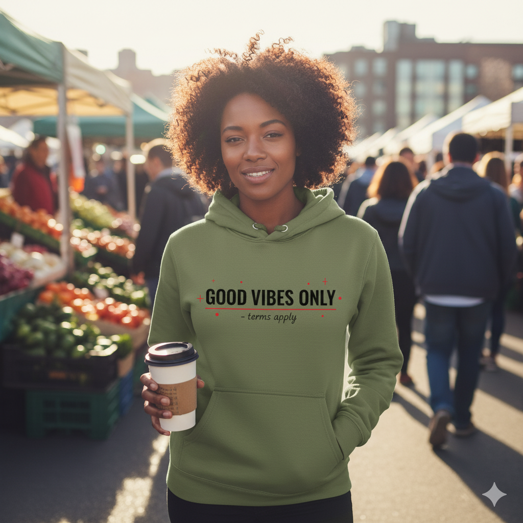 Good Vibes Only - Terms Apply - Hoodie Unisex
