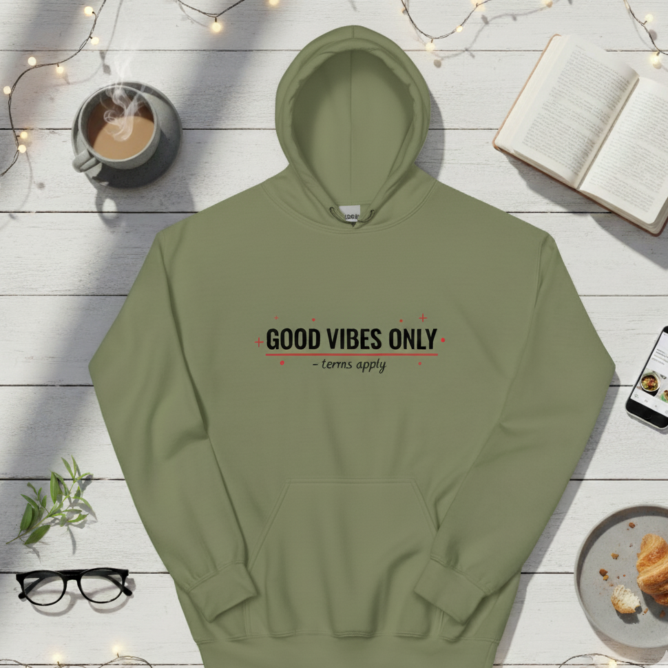 Good Vibes Only - Terms Apply - Hoodie Unisex