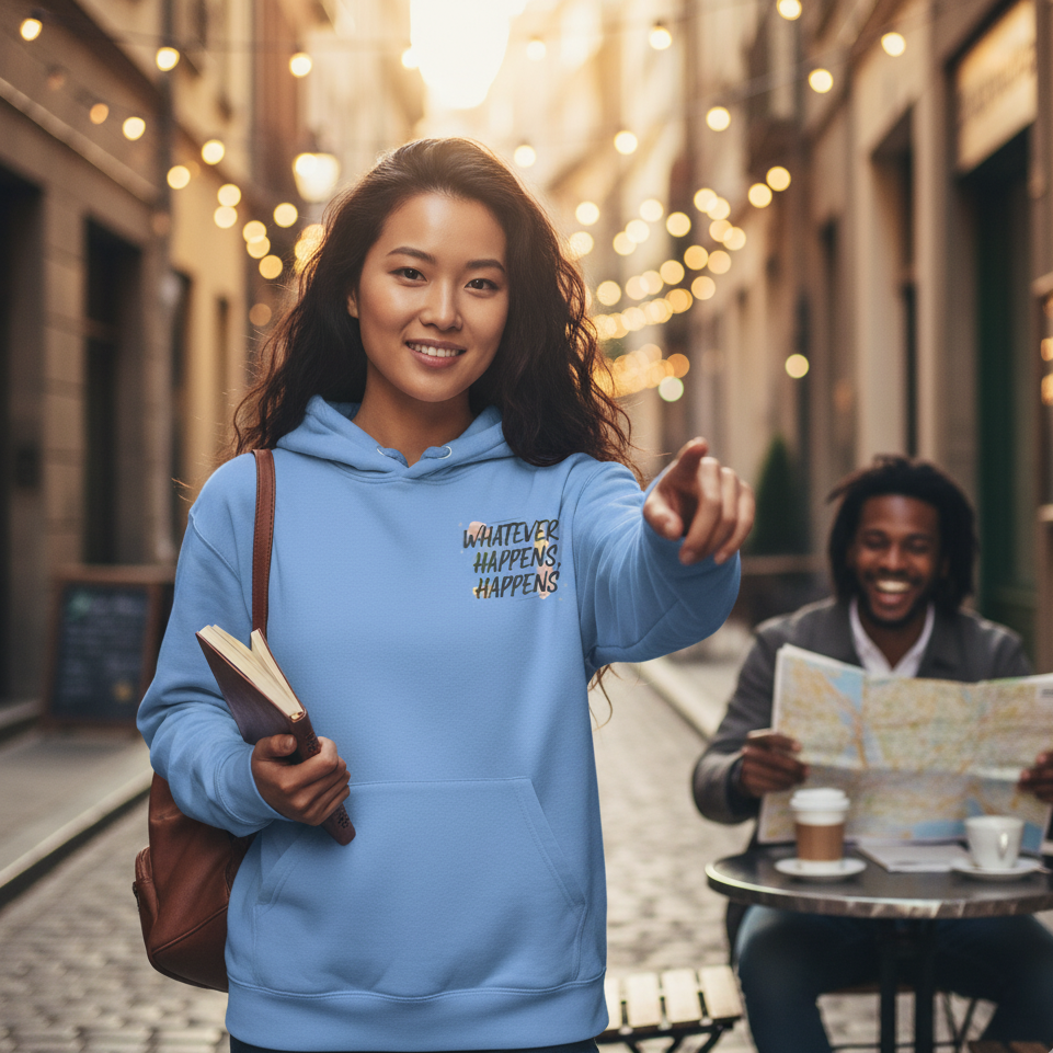 Whatever Happens, Happens Hoodie - Unisex